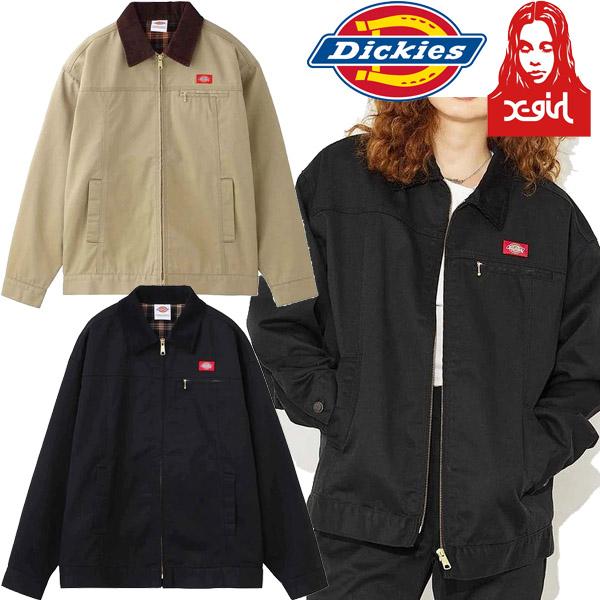 エックスガール X-girl × Dickies PAINTER JACKET ディッキーズ コラボ ペインター ジャケット アウター セットアップ  メンズライク ブランド レディース