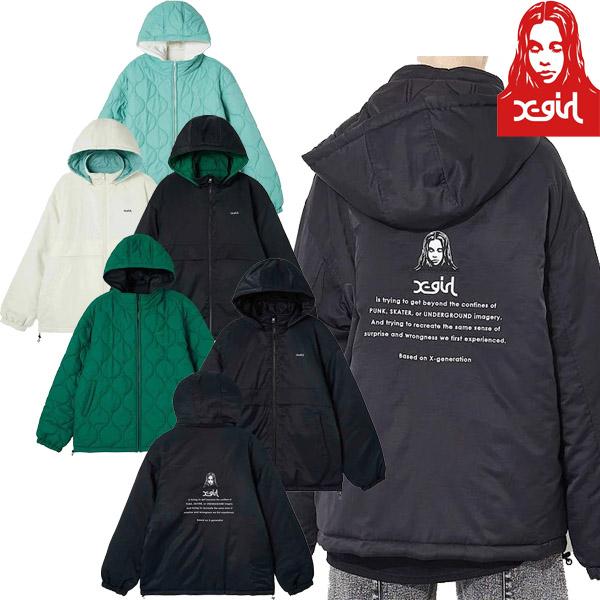 X-girl エックスガール X-GIRL REVERSIBLE QUILTED JACKET X-girl エックスガール X-GIRL REVERSIBLE QUILTED JACKET
