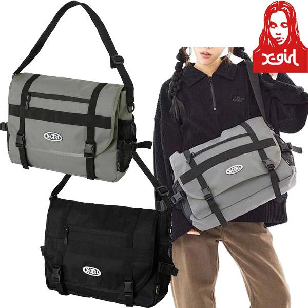 X-girl バッグ OVAL LOGO MESSENGER BAG