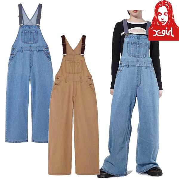 X-girl エックスガール X-GIRL LIGHTWEIGHT OVERALLS ライト X-girl エックスガール X-GIRL LIGHTWEIGHT OVERALLS ライト