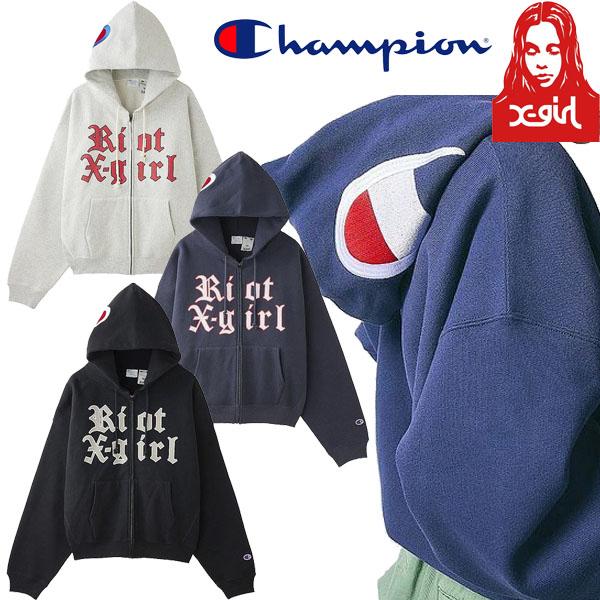 X-girl エックスガール × Champion REVERSE WEAVE R LOGO ZIP UP X-girl エックスガール × Champion REVERSE WEAVE R LOGO ZIP UP