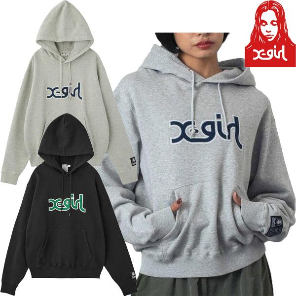 X-girl（エックスガール） X-girl MILLS LOGO LAYERED PATCH SWEAT