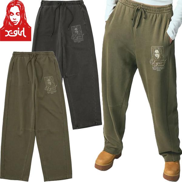 X-girl（エックスガール） X-girl PIGMENT DYED FACE AND LOGO SQUARE