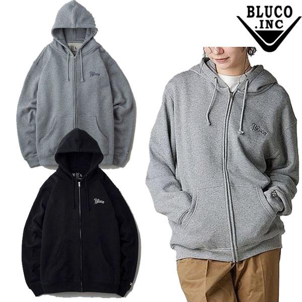 BLUCO ブルコ HEAVY PILE SWEAT ZIP HOODIE -EMB- ジップ パーカー 