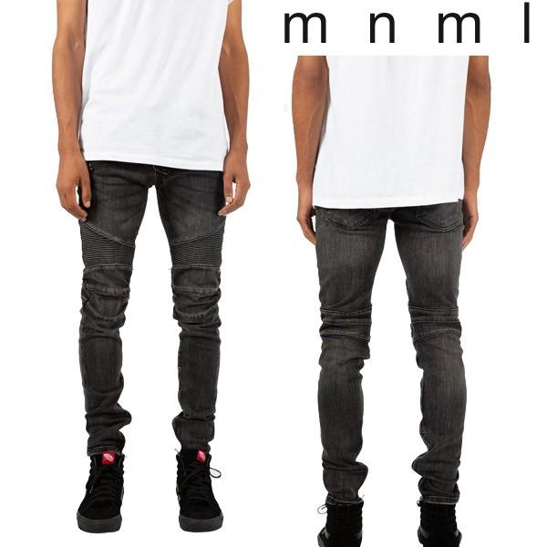 パンツ mnml M14 STRETCH DENIM BLACK M14 STRETCH DENIM デニムパンツ|mnml|ストリートファッション