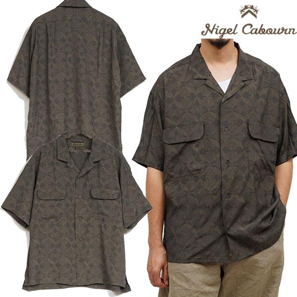 ナイジェルケーボン オープンカラーシャツ - グジャラートプリント NIGEL CABOURN（ナイジェルケーボン） オープンカラーシャツ