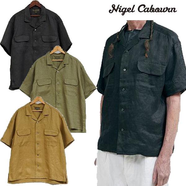 nigel cabourn linen twill オープンカラー シャツ 楽天市場】Nigel Cabourn / OPEN COLLAR SHIRT - LINEN TWILL