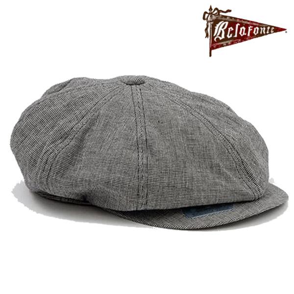 BELAFONTE べラフォンテ RAGTIME PEAKY HAT LINEN HOUNDS TOOTH BELAFONTE べラフォンテ RAGTIME PEAKY HAT LINEN HOUNDS TOOTH