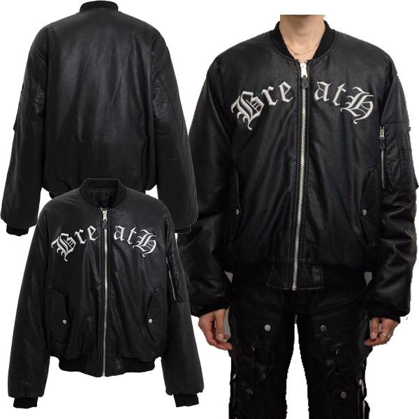 BREATH ブレス x F.M.C.D SYNTHETIC LEATHER BOMBER JACKET BREATH ブレス x F.M.C.D SYNTHETIC LEATHER BOMBER JACKET