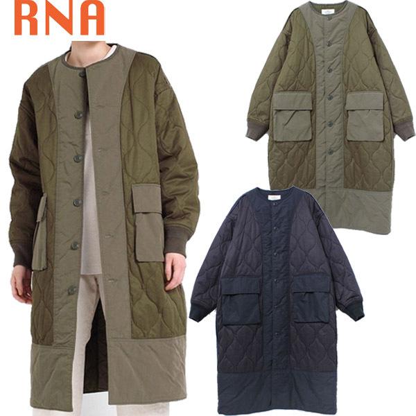 アールエヌエー Rna ミリタリーキルティングコート アウター 羽織り ジャケット ノーカラー ロング丈トレンド カジュアル 人気 ブランド レディース 服 C0733 Faithstore 通販 Yahoo ショッピング