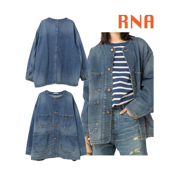 RNA（アールエヌエー） ノーカラービッグカバーオール アウター 羽織り