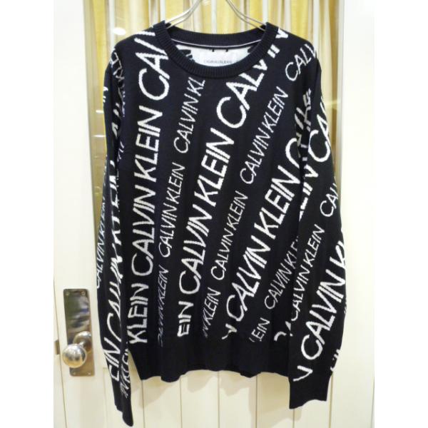 カルバンクラインジーンズ CALVIN KLEIN JEANS ALL OVER LOGO SWEATER