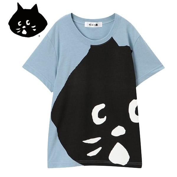 にゃー Ne Net ネ ネット みきれにゃー Tシャツ 半袖 ビックシルエット プリント 癒し インパクト 猫 ネコ ブランド メンズ レディース ユニセックス Ny01jk106 Blu Faithstore 通販 Yahoo ショッピング