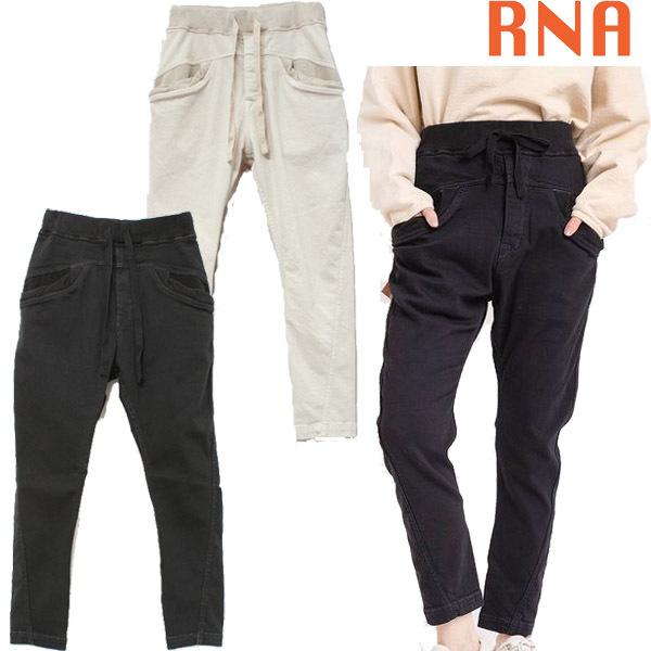 アールエヌエー RNA ロークロッチリブパンツ ボトム ウエストゴム 