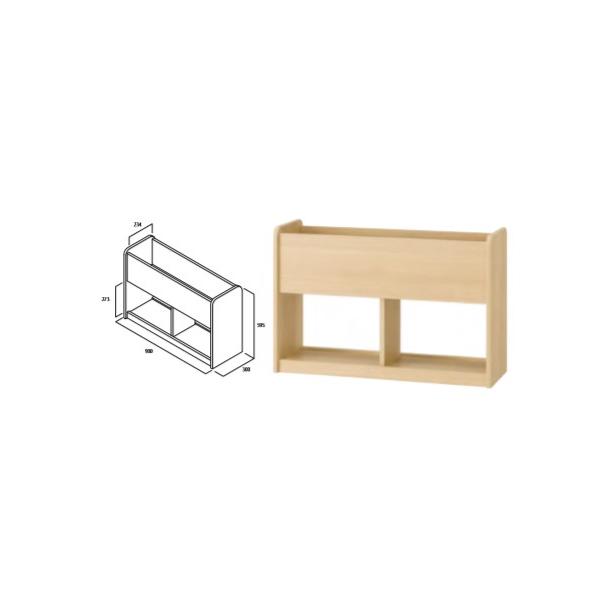 おもちゃなどをたっぷり収納できるおかたづけラックです。両面仕様なので、間仕切りとしてもご使用いただけます。材質：本体 = プリント合板、ラワン合板W900ｘD300ｘH59515.5kg