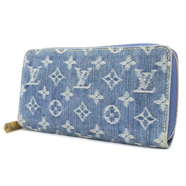 綺麗【LOUIS VUITTON ルイヴィトン】 ジッピーウォレット モノグラムデニム ラウンドファスナー長財布 ブルー M95341 綺麗【LOUIS VUITTON ルイヴィトン】 ジッピーウォレット モノグラムデニム ラウンドファスナー長財布 ブルー M95341