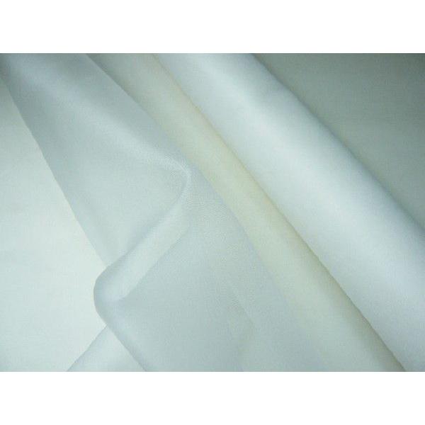 アートフラワー 造花用生地 本絹オーガンジー固糊（1m） 染色やこて