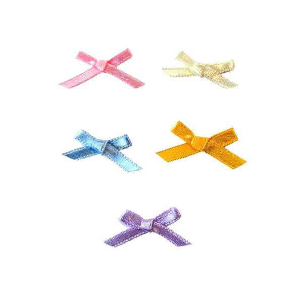 蝶リボン ナイロンサテン4mm 蝶結び 1個 : てづくり 手芸 ファミリア