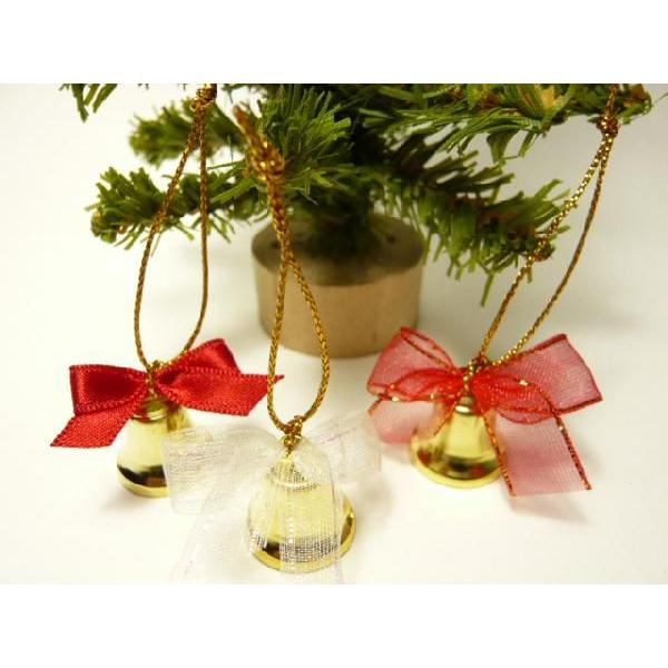 ベル 17mm 可愛いリボンつき 結婚式 クリスマス オーナメント 手芸