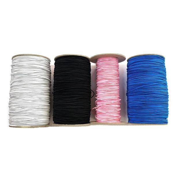 ヘアゴムのはロットによって若干太さが変わる場合があります。太さ1.2mm〜1.5ｍｍ材質：ゴム　レーヨン国産・長い場合は結び目が入ることがあります。