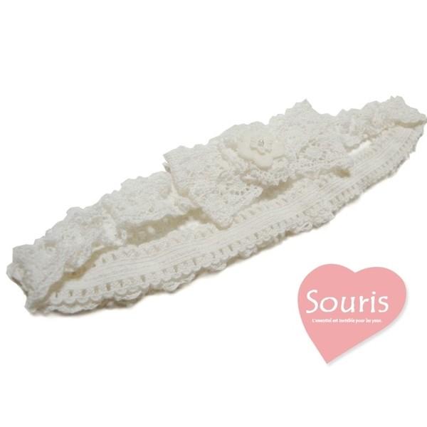 Souris(スーリー)「花リボンヘアーバンド」(F)