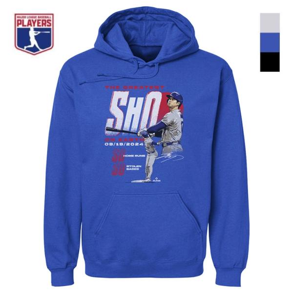 MLBPA公式ライセンス 大谷翔平 グラフィックパーカー 50-50 クラブ B柄 配送日指定不可 メジャーリーグ史上初 50HR50盗塁 達成 応援グッズ 記念グッズ