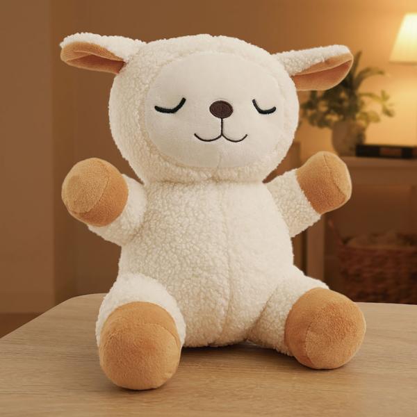 すやすやメェちゃん 睡眠 音楽 ぬいぐるみ ひつじの数え歌 リラックス 快眠 癒し 睡眠健康指導士監修 電池式 ギフト プレゼント 安眠グッズ 誕生日 贈り物
