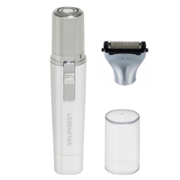 ●色/ホワイト●サイズ/約幅3×奥行3×高さ12.5cm●重さ/51g●素材/本体：ABS樹脂、刃：ステンレス、キャップ：ABS樹脂●仕様/単3アルカリ乾電池×1本（電池別売）、回転刃（本体付属）、ネット刃、キャップ、掃除用ブラシ●備考/1...