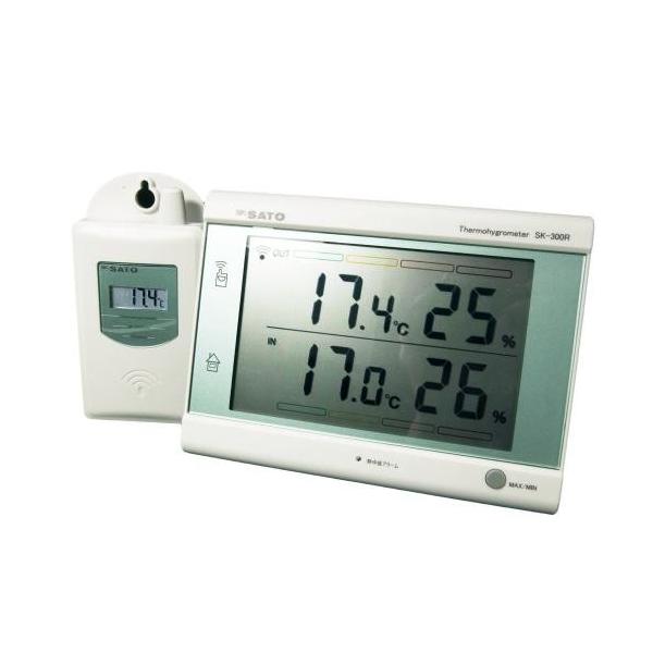 新品・未使用☆SATO☆最高最低無線湿温度計☆Sk－３００R 室温度計 SATO 最高最低無線温湿度計 SK-300R : ファミリーツール