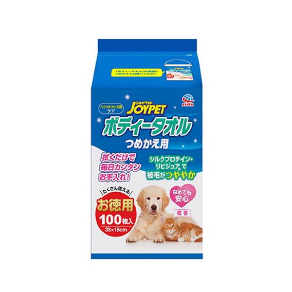■商品詳細・ペットのハウスダスト・花粉対策に！・皮ふ・被毛にやさしい厚手のやわらか不織布。・毎日使えて、汚れすっきり。・なめても安心な成分を使用。・弱酸性、低刺激処方。■素材：レーヨン系不織布■成分：水、グリコール類、防腐剤、シルクプロテイ...