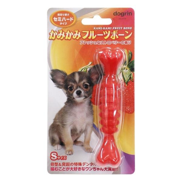 骨型＆突起の特殊デンタル形状！適度な硬さのセミハード！フレッシュなストロベリーの香り！・適度な硬さのセミハードタイプで、満足感のある噛み心地です。・楽しく遊びながら口内のお掃除や歯茎を刺激してマッサージ効果も得られます。・おいしそうな香りが...