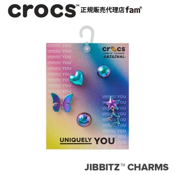 クロックス crocs【アクセサリー jibbitz ジビッツ】◇｜Iridescent Meta 5Pack/ イリデセント メタ 5パック｜10017494