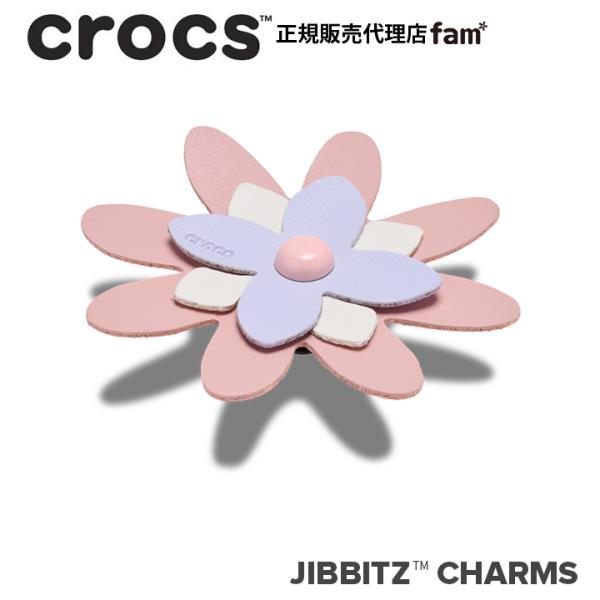 クロックス crocs【アクセサリー jibbitz ジビッツ】NATURE7//Faux Leather Pink Flower/フォー レザー ピンク フラワー｜10018694