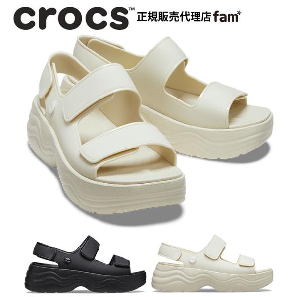 クロックス crocs【レディース サンダル】Skyline Sandal W/クロックス スカイライン サンダル/ブラック｜##