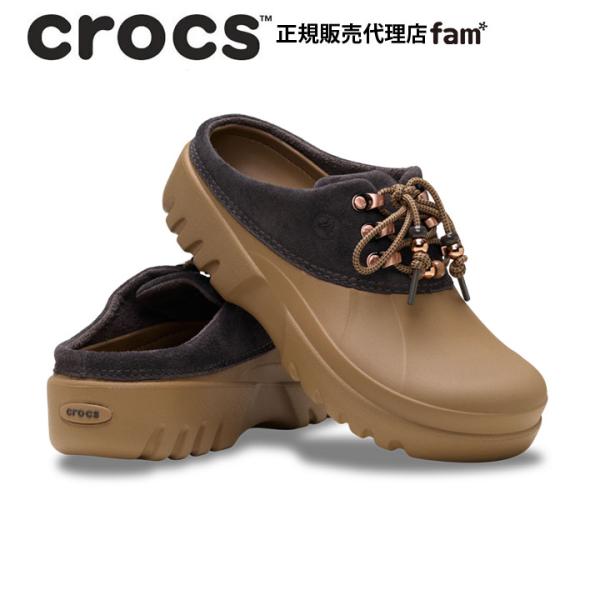クロックス crocs【レディース サンダル】Axle Suede Mule/ アクセル スエード ミュール/214137-2MV｜