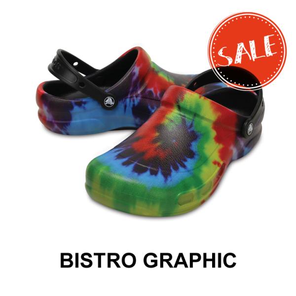 bistro graphic clog crocs