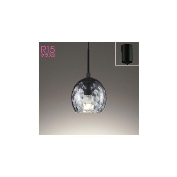 スモークグレーオバール　ガラスライト ODELIC オーデリック LEDペンダントライト 白熱灯60W相当 非調光