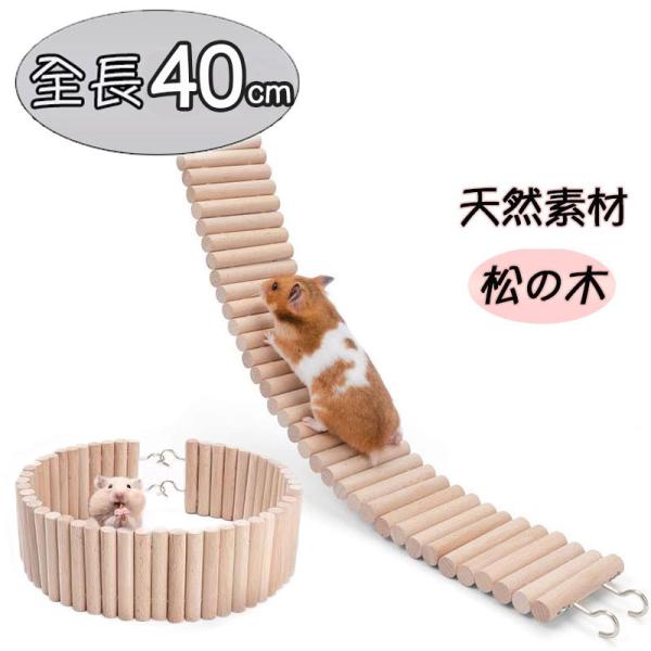 【素材】松の木・合金【サイズ】・全長40cm 幅8cm【商品内容】本体1本※天然の木材を使用しておりますので、自然についたキズ・へこみ等がございます。ハムスターやリス、ハリネズミなどのケージに使えるフック付き梯子です。天然の木材を使っている...
