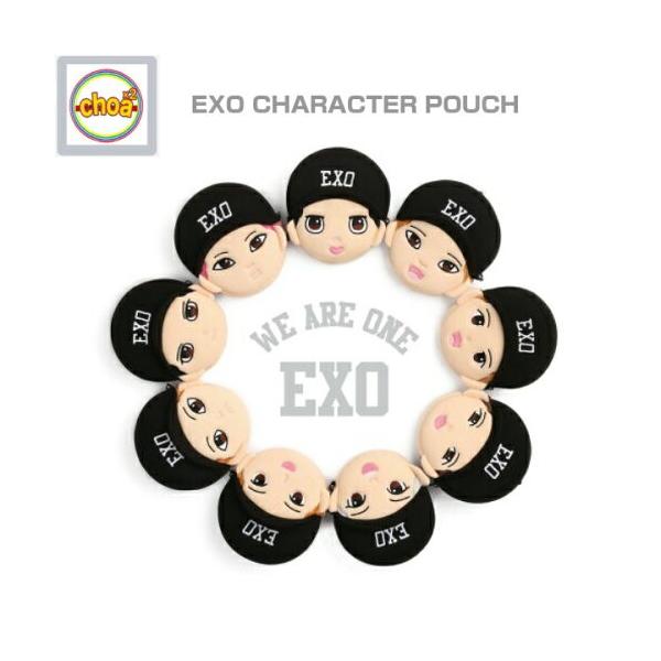 EXO CHARACTER POUCH メンバー別選択 フォトカード付き 公式グッズ exo