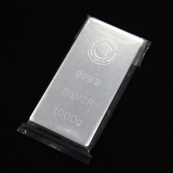 新品】徳力本店 純銀インゴット 1kg（1000g）【純度99.99％/銀地金