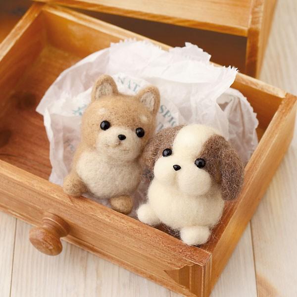 羊毛フェルト キット 犬 しば犬 シーズー 手作りキット ハンドメイド フェルト 手作り 手芸 ハマナカ