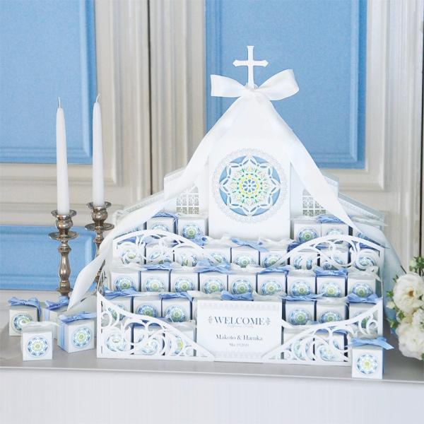 プチギフト 結婚式 おしゃれ ホワイトグレース ハートクッキー42個セット 二次会 お礼 安い I2n