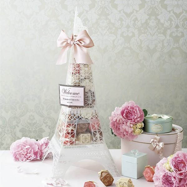 交換無料 プチギフト 結婚式 おしゃれ Paris De Tower 二次会 安い お礼 36個セット マカロンクッキー