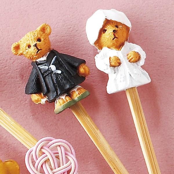 結婚式 プチギフト おしゃれ 和テディベア耳かき 送賓グッズ 披露宴 アウトレット 二次会 2本入