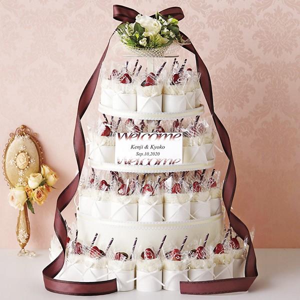 プチギフト 結婚式 おしゃれ ガレットオランジュ ケーキタオル60個セット 安い 二次会 お求めやすく価格改定 お礼