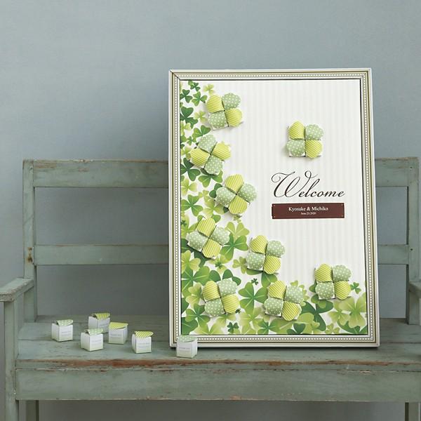 プチギフト 結婚式 おしゃれ キャンディ フレーム クローバー クローバーキャンディ36個セット 安い お礼 二次会 セール品