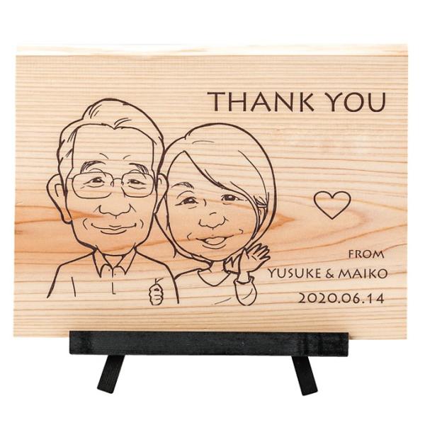 記念品 名入れ 結婚式 ウェルカム似顔絵ウッドボード ラピュール La Pur Alliance Gloves Ru