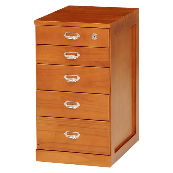 書類棚 チェスト 5段 幅33 引出し 木製 オフィス スリム 棚 収納