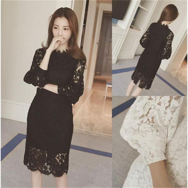 ワンピース レディース 総レース ペンシルスカート インナー付きミモレ 長袖 レースタイト 結婚式 二次会 春夏 シースルー Buyee Buyee Japanese Proxy Service Buy From Japan Bot Online