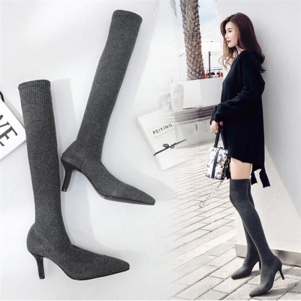 ハイブーツ ロングブーツ ソックスブーツ 定番人気のニーハイブーツ ストレッチニーハイブーツ ヒール美脚 ニーハイブーツ 超美脚ニーハイブーツ ロング ブーツ Hxz2418sep055 松田商事 通販 Yahoo ショッピング